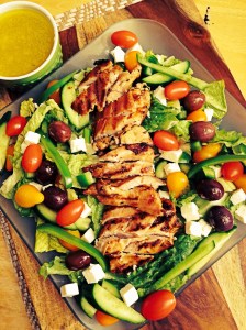 Grilled Greek Chicken Salad