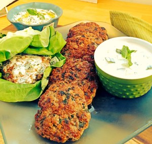 Lamb Burgers With Yogurt Cucumber Sauce