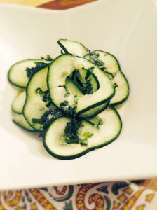 Lemon and basil Cucumber Salad