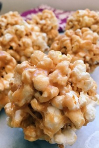 Popcorn Balls with Peanut butter and Marshmallows
